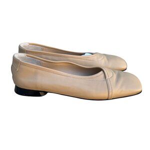 Taryn Rose Riga Sierra Nappa Leather Flats Ballet Low Heel Made In Italy Box 41.